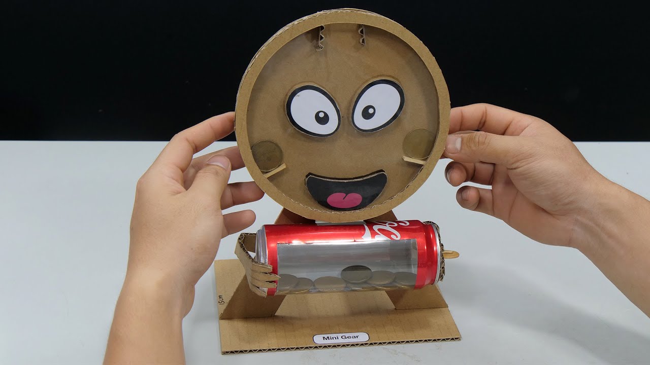 Cardboard Coca Cola Can Coin Saving Game YouTube cardboard-coca-cola-can-coin-saving-game-youtube