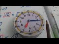 قراءة الساعة ذات عقارب صباحا ومساء