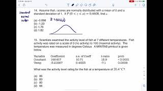Math 43 Sample Midterm 2 MC14