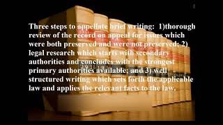 The Art Of Persuasion:  Writing A Compelling Appellate Brief