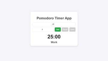 Frontend Projects: Build a Pomodoro Timer App with HTML, CSS & JavaScript – Stay Focused