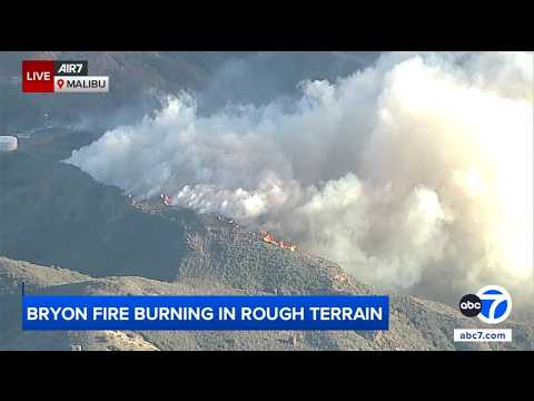 Evacuation warnings issued for brush fire in Malibu amid Santa Ana winds