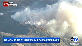 Evacuation warnings issued for brush fire in Malibu amid Santa Ana winds