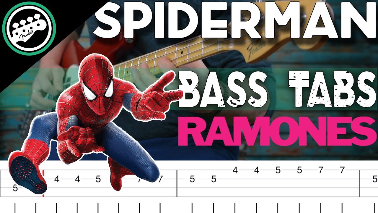 The Ramones - Spiderman | Bass Cover With Tabs in the Video - YouTube