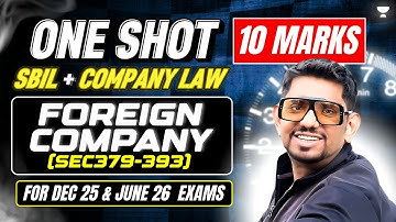 SBIL + COMPANY LAW  MARATHON🚀CS EXECUTIVE ONE SHOT | DEC 25 & JUNE 26 EXAMS✨CS AMIT VOHRA UNACADEMY