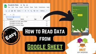 Read Data from Google Sheet in MIT App Inventor (SUPER EASY) | Get Google Sheet Data in App Inventor screenshot 4