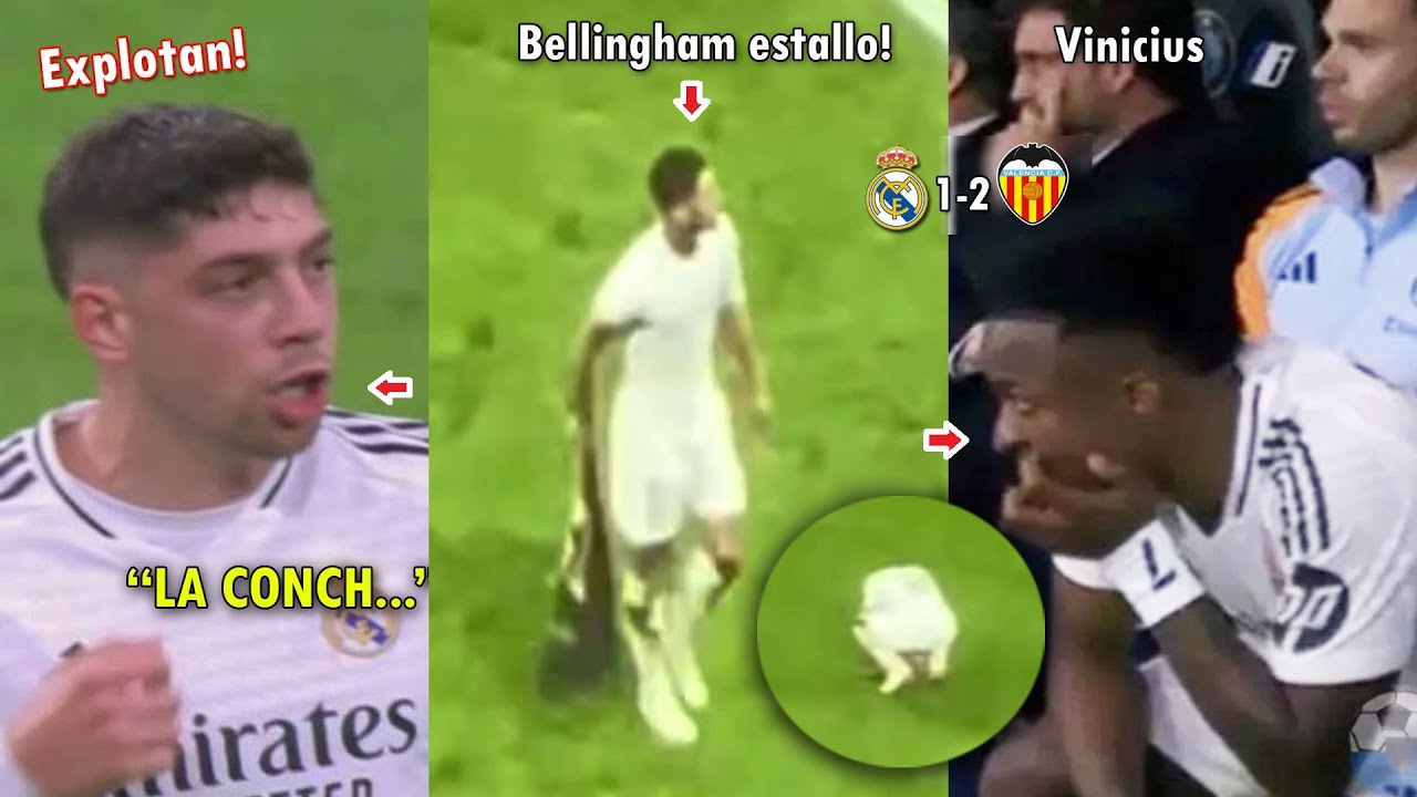 LA REACCION de los JUGADORES del REAL MADRID tras Gol y VICTORIA del VALENCIA HOY