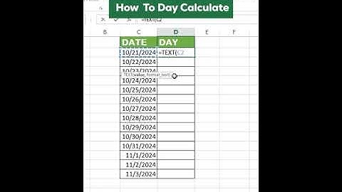 How To Calculate Day In Excel | number of days | Excel Formula Hacks #shorts