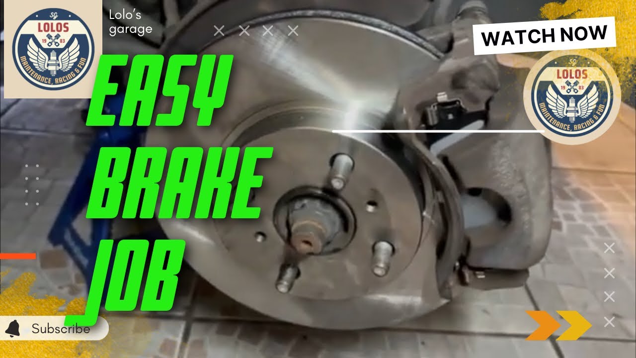 How to replace Front Brake Pads and Rotors Toyota Yaris 2006-2011 Quick ...