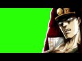 Jojo Bizzare Adventure Jotaro Kujo Anime Green Screen 
