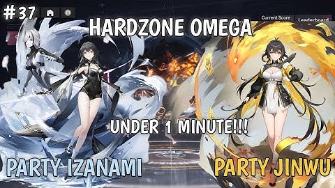 Clear HardZone Omega With Izanami & Jinwu, Under 1 minute?!?!?!  | Aether gazer