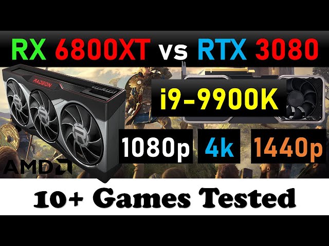 RTX 3080 vs. RX 6800 XT, Test in 9 Games