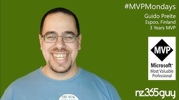 Guido Preite on MVP Mondays - Microsoft Business Applications MVP