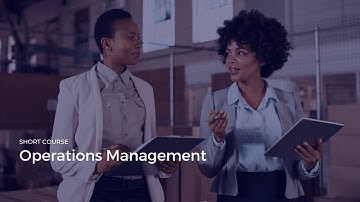 iQ Academy - Operations Management Short Course Introduction