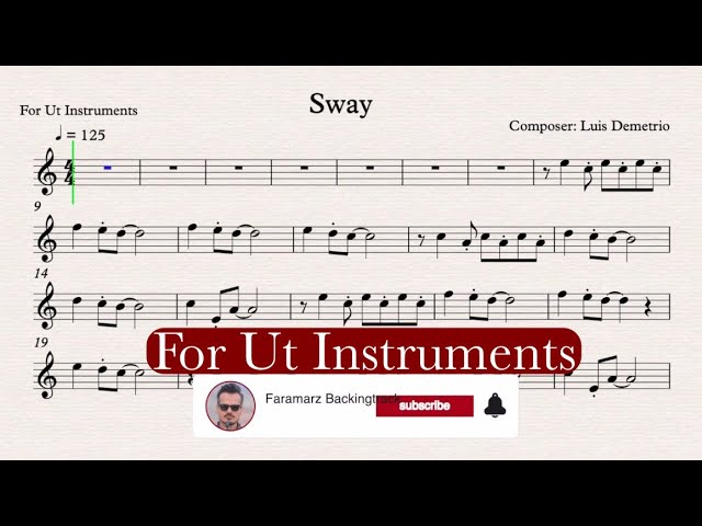Sway - Play along for Ut class=
