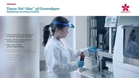 Tissue Tek Glas g2 Glass Coverslipper Replacing mounting medium