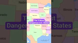 The 5 Most Dangerous U.S. States #shorts #geography