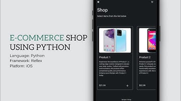 Simple Ecommerce App in Python - Flet Tutorial