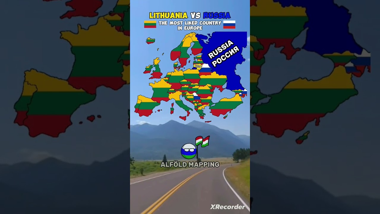 🇱🇹 Lithuania vs Russia 🇷🇺 the most liked country in Europe
