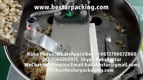 Popcorn vertical packaging machine