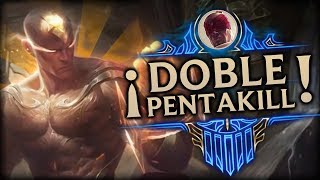 ¡ESTA PARTIDA PARECE CONTRA BOTS!  ¡DOBLE PENTAKILL! | LEE SIN JUNGLA