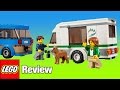 LEGO City Cars Van &amp; Caravan Review Stop Motion Build