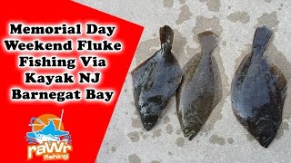 Kayak Fishing Summer Flounder in Barnegat Bay New Jersey (Fluke Fishing)
