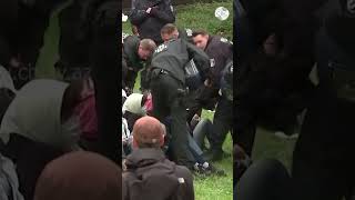 Между Пропалестинскими Протестующими И Полицией Вспыхнули Драки В Берлинском Университете