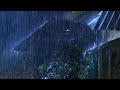 Sleep Hypnosis within 3 Minutes to Sleep Instantly with Heavy Rain & Low Thunder on Tin Roof
