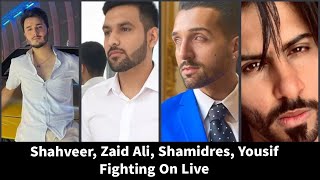 Shahveer Jafri, Fight with Yousif TikTok live with Zaid Ali And Sham Adrees 🤣🤣 ##shorts ##viral