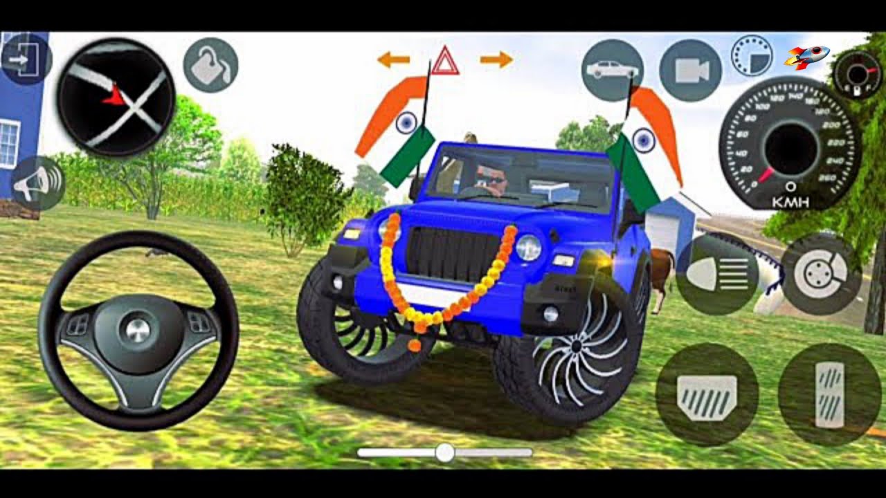 Modified Mahindra Thar😈Games:Indian Blue Thar (Gadi Wala Games) Car Game Android Game - #2025