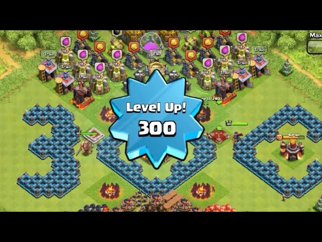 Highest/Max Level 300 Player, Capped Exp, Mission Accomplished!!! - Clash  of Clans 