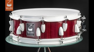 Seven Six Drum Company's 5x14" 100% Purpleheart "The Purple and White" Handcrafted Custom Snare Drum