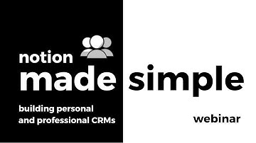 Build Personal & Professional CRMs in Notion | LIVE