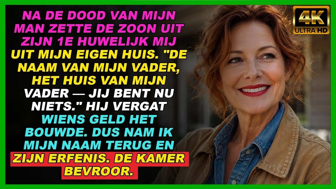Vier dagen na de begrafenis van mijn man stond ik op mijn eigen veranda met een slot dat niet meer op mijn sleutel paste. “Jij bent nu niets,” zei mijn stiefzoon, terwijl hij mijn kleren in...
