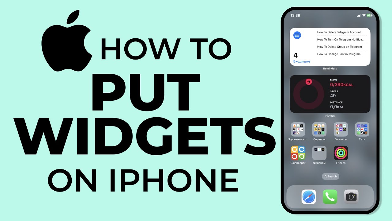 How To Put Widgets on iPhone YouTube