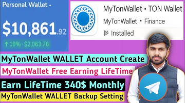 MyTonWallet WALLET Account Kaise Banaye | MyTonWallet WALLET Se Earning Kaise Kare Telegram Connect