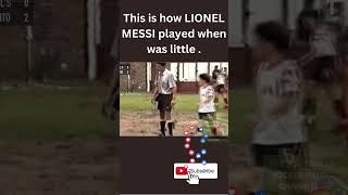 This is How Lionel Messi played when was little rare footage #shorts