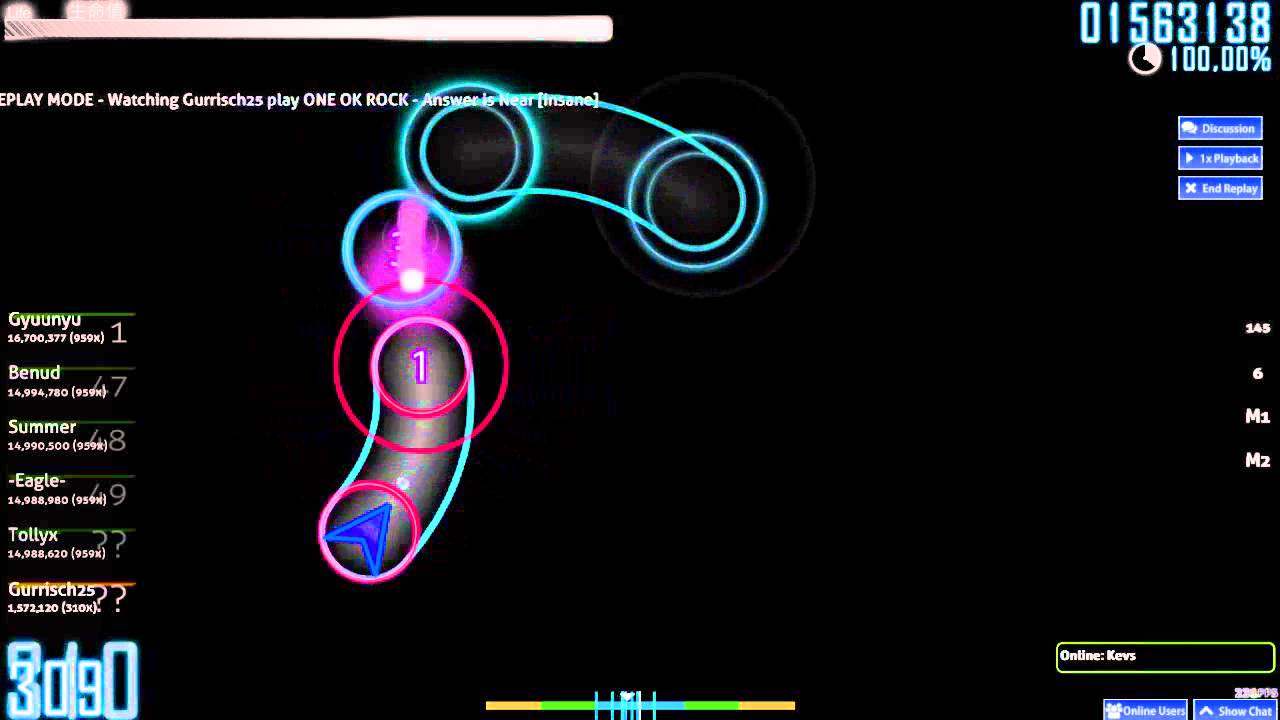 [osu!] ONE OK ROCK - Answer is Near [Insane] SS - YouTube