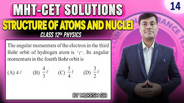 The angular momentum of the electron in the third Bohr orbit of hydrogen atom | PGMN Solutions