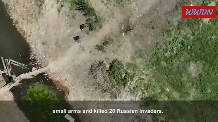 Ukrainian troops strike Russian Soldiers in their trenches near Bakhmut, Ukraine
