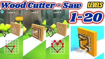 Wood Cutter - Saw Levels 1 - 20 Gameplay Walkthrough | (IOS - Android)