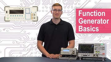 Function Generator: Amplitude, Frequency, DC Offset Settings, Available Buttons, Signal Output