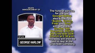 George Harlow ~ Short Obituary