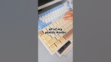 which plastic keyboard are you choosing 👀 #custommechanicalkeyboard #asmrtyping #asmr