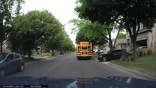 What School Bus, Flashing Light, Stop Sign??? I Didnt See Anything.