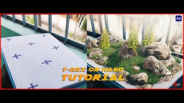 How to put 3D object on hand inside element 3D using after effect 3D tracking II Tutorial