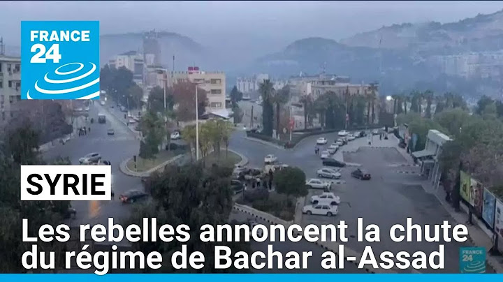 Syria: Rebels announce the fall of Bashar al-Assad's regime • FRANCE 24