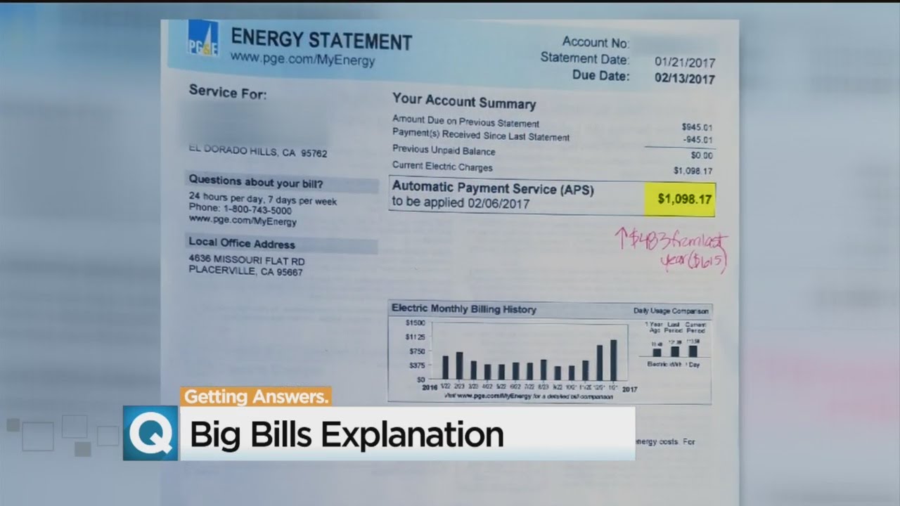 Higher Than Normal Winter Heating Bills Have PG&E Customers Concerned
