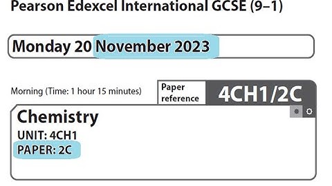 Paper 2C November 2023 -  IGCSE Chemistry Edexcel -  Dr  Hanaa Assil
